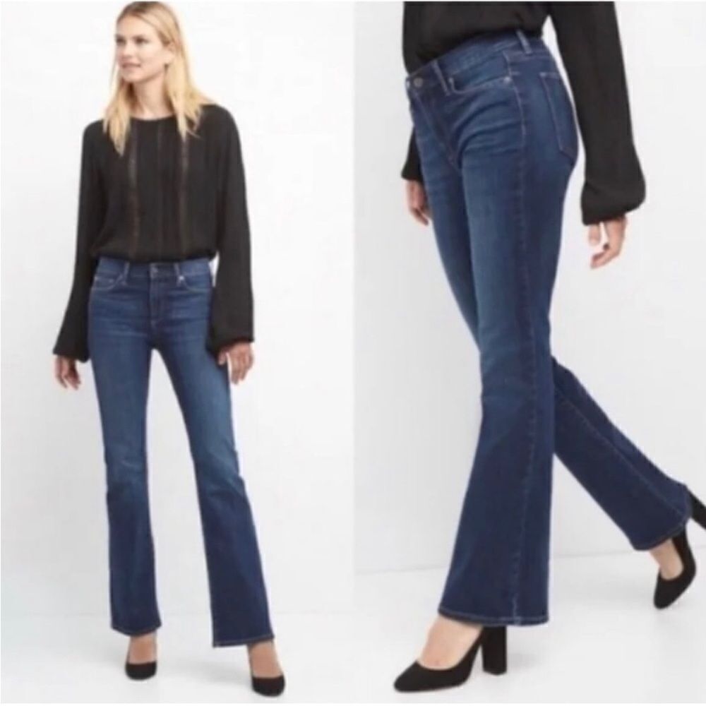 Gap Wide Leg Dark Wash Jeans Size 2